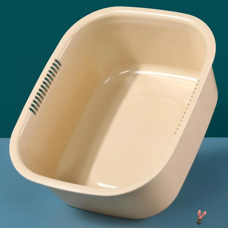 

Thickened Large Plastic Laundry Sink Basin Rectangular Kitchen Washing Face Basin Deepened Extra Large Vegetable Washing Basin