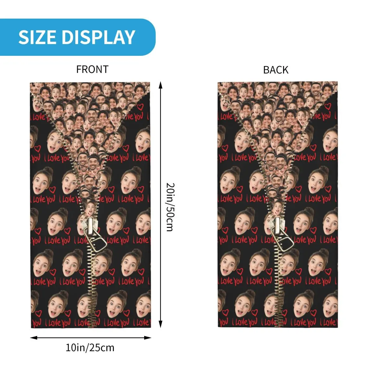 مخصص البريدي الأسرة الوجه باندانا الرقبة أدفأ الرجال النساء الشتاء التزلج المشي لمسافات طويلة وشاح الجراب واقي الوجه