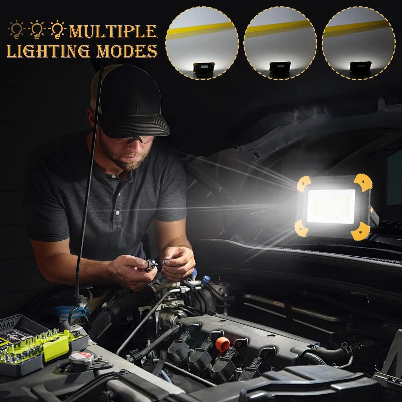 

Светодиодный фонарь для кемпинга, водостойкий пейзажный фонарь, фонари для кемпинга, для строительных площадок, гаражная мастерская, ремонт дома, спасание