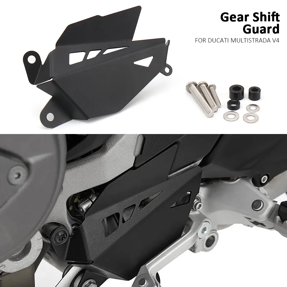 

New Motorcycle Accessories Gear Shift Assist Lever Protector Guard Cover Black For DUCATI MULTISTRADA V4 Multistrada V4