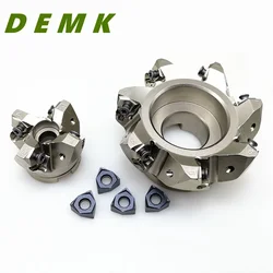 MFWN90 50-22-4T 63-22-5T 80-27-6T 100-32-7T 90 degr CNC Milling cutter knife dish Use insert WNMU080608 CNC flat milling cutter
