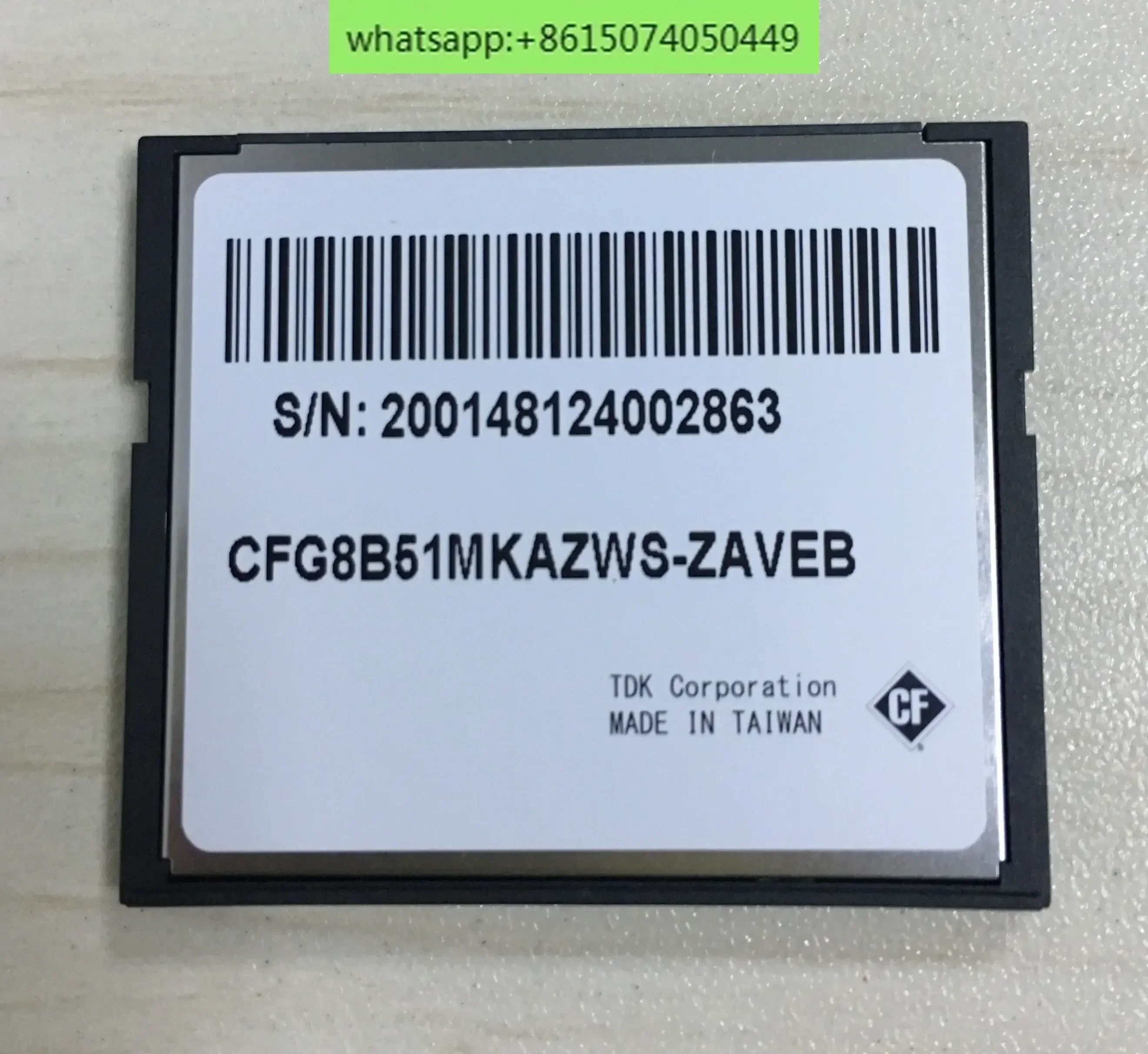 بطاقة TDK GBDriver CF 512M CF الأصلية 512 ميجابايت لأداة آلة CNC