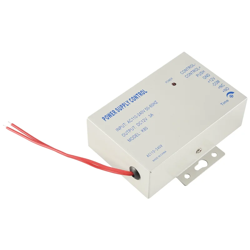 AA08-K80 Door Access System Electric Power Supply Control DC 12V 3A Miniature Power/Electric Lock Power/Access Control System