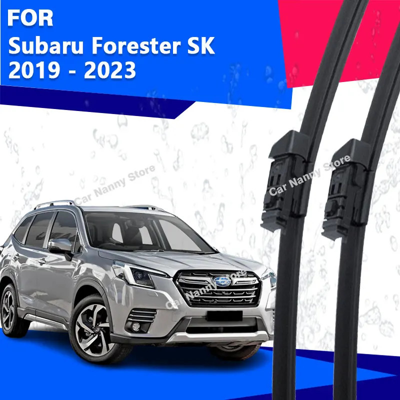 

Щетки лобового стекла для Subaru Forester SK 2019-2023 Автомобильные дворники Резиновая полоса стеклоочистителя из мягкой резины 2020 2021 2022