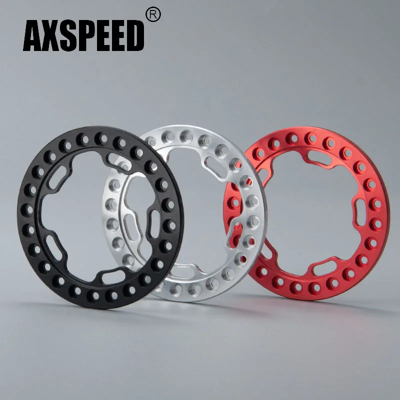 Aksspeed 4 szt. 52mm OD zamienny pierścień ze stopu aluminium do osiowych SCX10 TRX-4 1/10 zdalnie sterowany samochód gąsienicowy 1,9 cala części