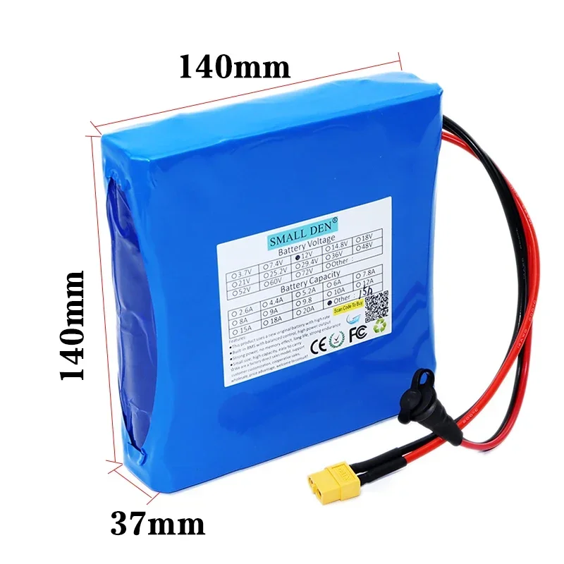 12.8V 15Ah 33140 4S1P Lifepo4 Battery Pack 0-350W With 30A BMS,For UPS 12V Power Supply Electric boat Tools Toys Speaker+Charger