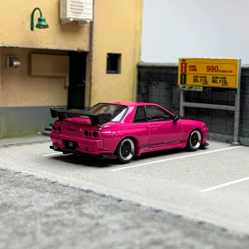 FH 1:64 Skyline GTR 3-го поколения R32 модифицированная модель автомобиля из сплава