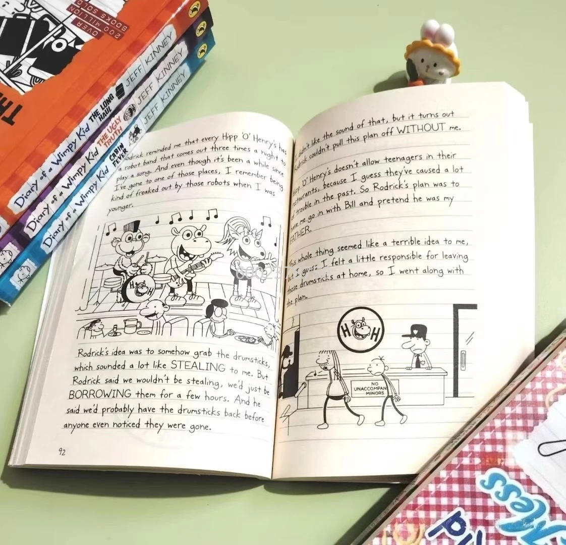 High-quality English Version Wimpy Kid 24 Volumes Diary of A Wimpy Kid Books Children's Extracurricular Reading Materials