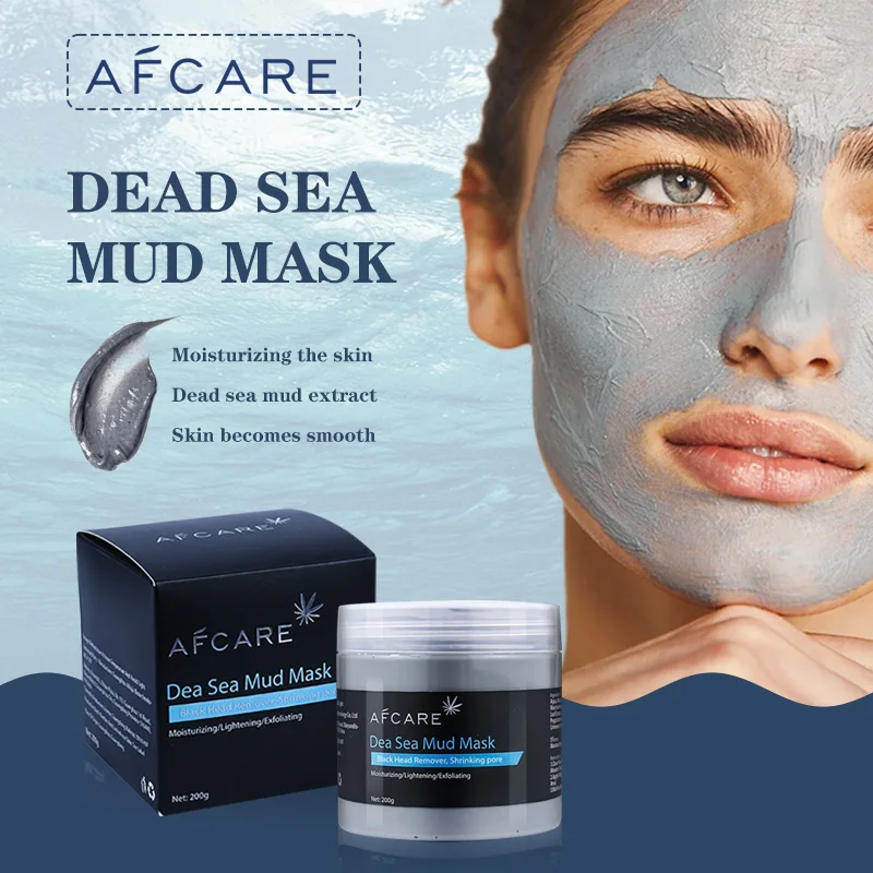 

Dead Sea Cleaning Mud Mask Acne Removal Deep Cleansing Shrink Pores Moisturizing Whitening Reduce Facial Blackhead Skincare 200g