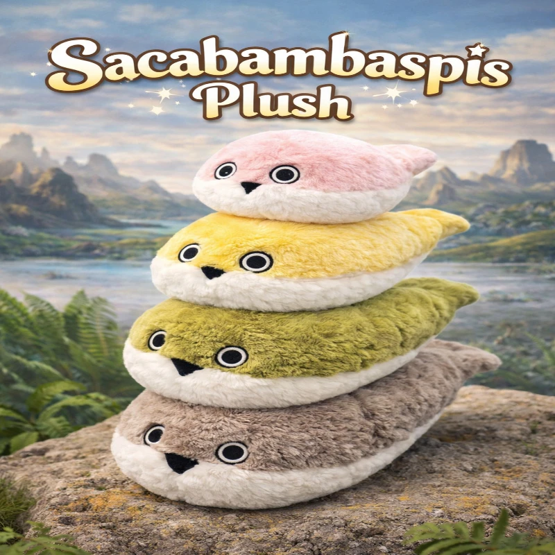 

Sacabambaspis Plush Toy Funny Ancient Fish Plushie Soft Stuffed Animal Cute Kawaii Doll Kids Birthday Gift Room Decoration 2026
