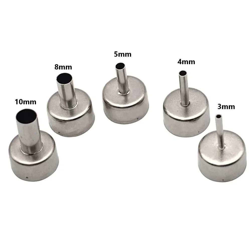 Hot Air Station Nozzle For 858D 8586 For 878 878D Nozzles Set 22mm 3mm/4mm/5mm/8mm/10mm 5pcs Soldering Welding