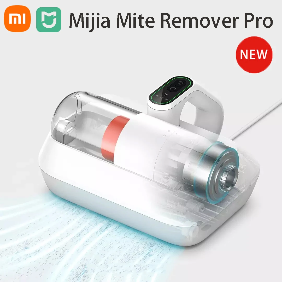 XIAOMI Mijia Vacuum Mite Remover Pro 14kPa Hurricane Suction LED Screen Display UV Sterilization 55 ° Hot Air Drying Smart Home