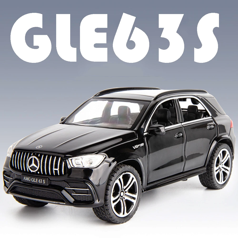 1:32 Auto Giocattolo GLE 63S C260L Modelli In Lega Pressofusa Veicoli di Simulazione Suono Luce Porte Aperta Tirare Indietro Bambini Giocattoli Interattivi