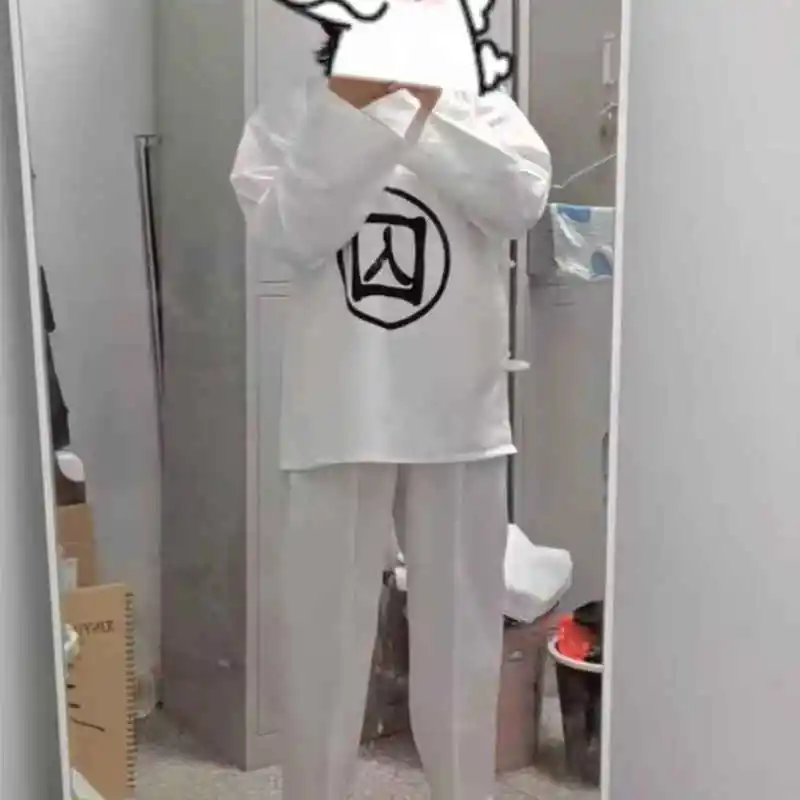 감옥 수감자 파자마 할로윈 의상 죄수 공연 의상 순수 감옥 코미디 코스프레 전통 중국 의상...