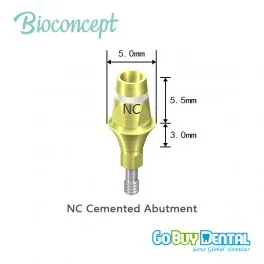 NC Cemented Abutment, D5.0, GH 3, AH 5.5 131170