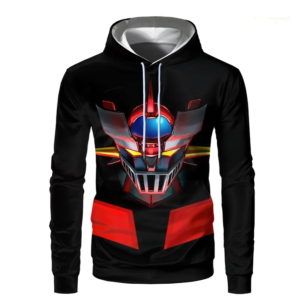 

Men Mazinger Z Hoodies Anime Robot 3D Print Men Women Fashion Sweatshirts Oversized Hoodie Harajuku Kids Pullovers Tracksuit