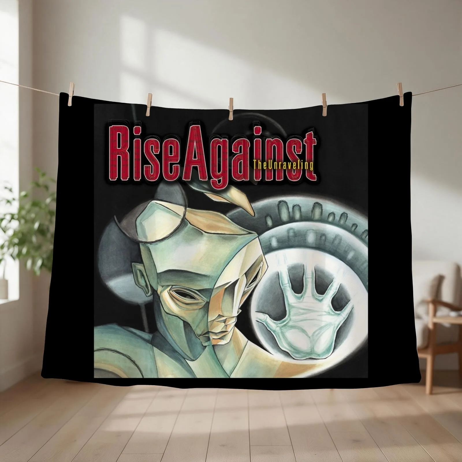 Rise Against the unraveling Throw Blanket couch cozy soft plush fuzzy picnic outdoor blanket