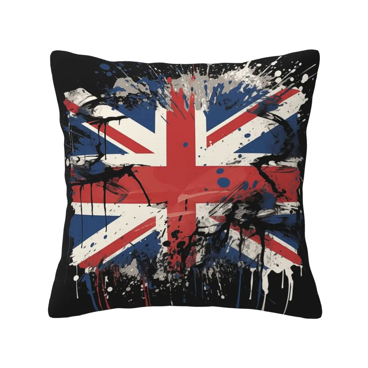 Union Jack Flag Of The UK Square Pillowcase Pillow Cover Cushion Decor Comfort Throw Pillow for Home Living Room