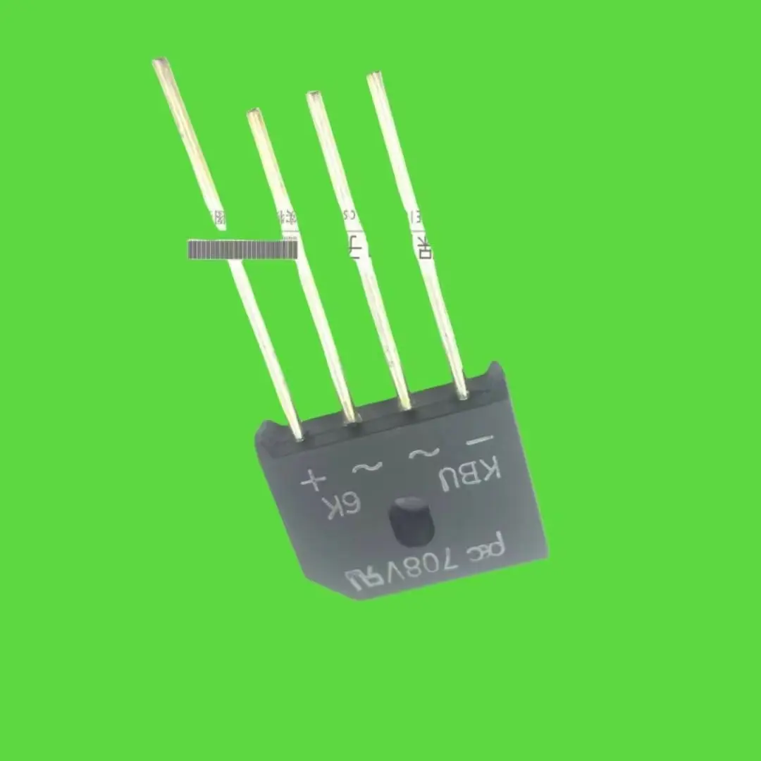 10PCS/  Rectifier bridge KBU6K 6A/800V bridge rectifier DIP-4 in-line PANJIT brand new original