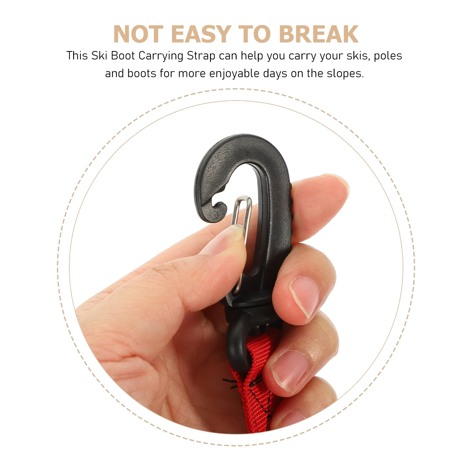 

2Pcs Outdoor Skates Carrier Strap High-Grade Nylon Material Easy to Store in Pocket Or Shoe Ideal for Skiing Adventures