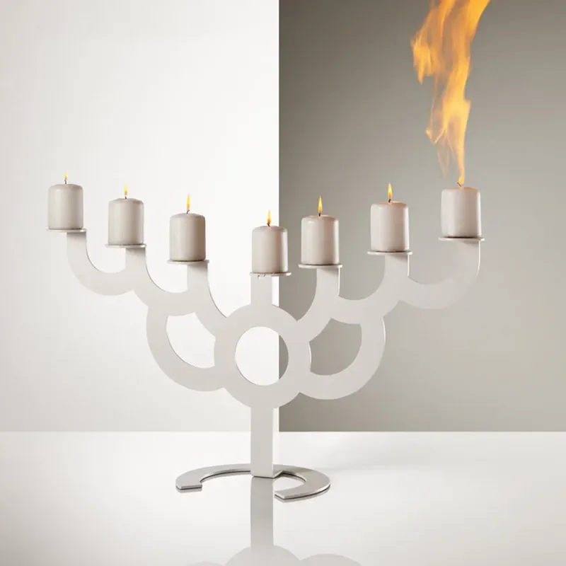 Modern Minimalist Boulder Candle Holder Creative Stone Design for Home Decor Villa Model Room Display Easter Halloween