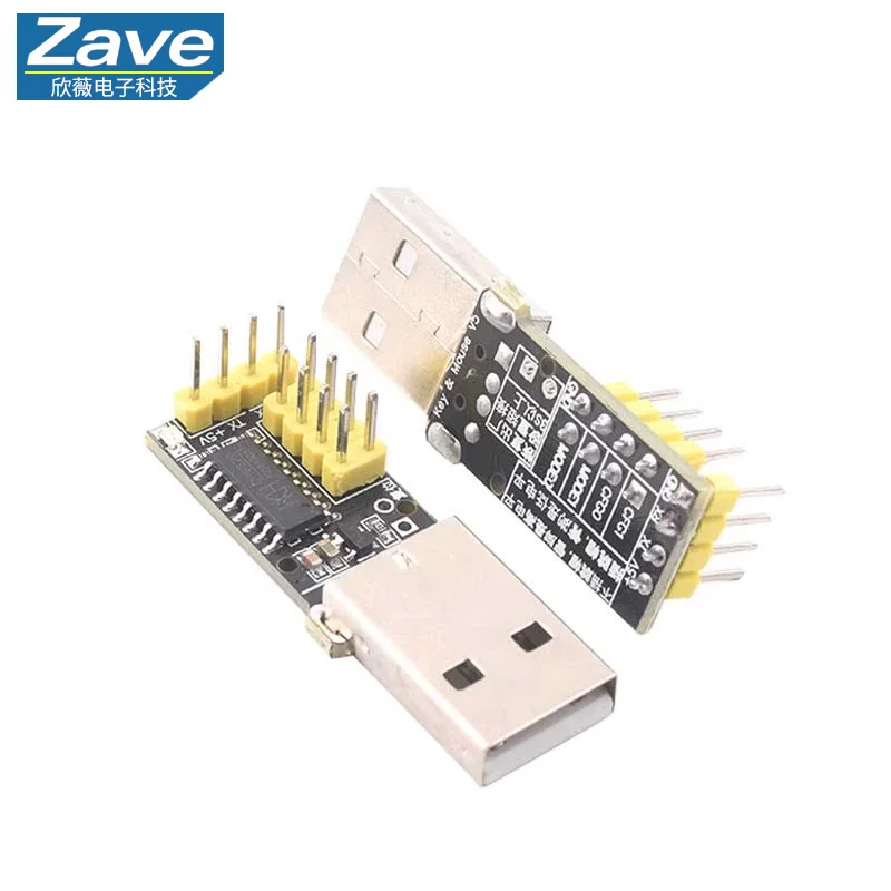 CH9329 Module, UART/TTL Serial Port to USB HID Full Keyboard & Mouse, Driver-Free Game Development Box