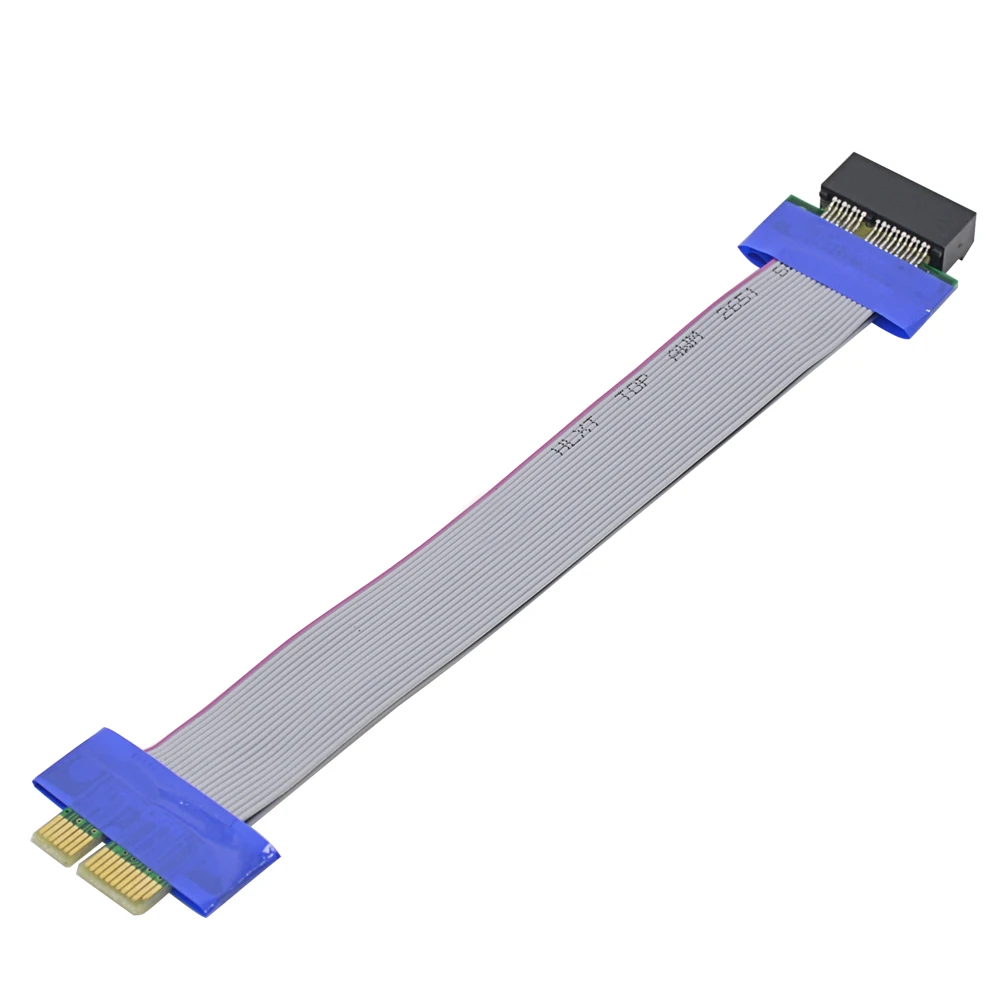 1X to 1x Slot Riser Card Extender Ribbon Adapter PCI-Express PCI Express Extension Relocate Cable for Graphics Card