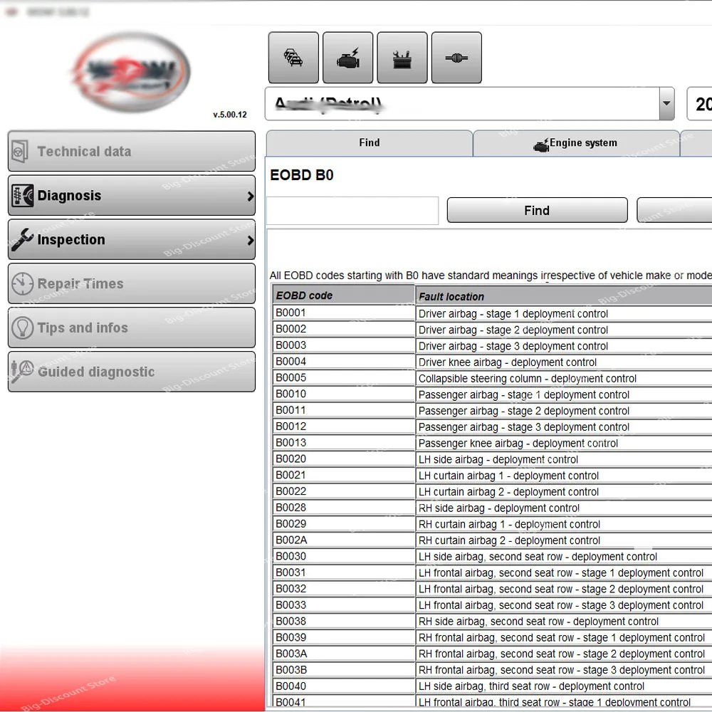 2024 Hot w-ur-th W-O-W V5.00.12 W-O-W 5.00.8 R2 Software Multi-languages with Keygen For T-c-s Multi-diag Cars Diagnostic Tool