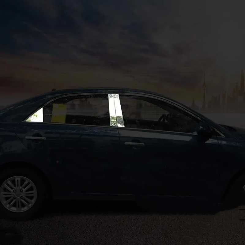 

WELKINRY For Kia Pegas AB 2017-2024 Soluto Stainless Steel Car Body Door Window Central Middle B C Column Pillar Post Cover Trim