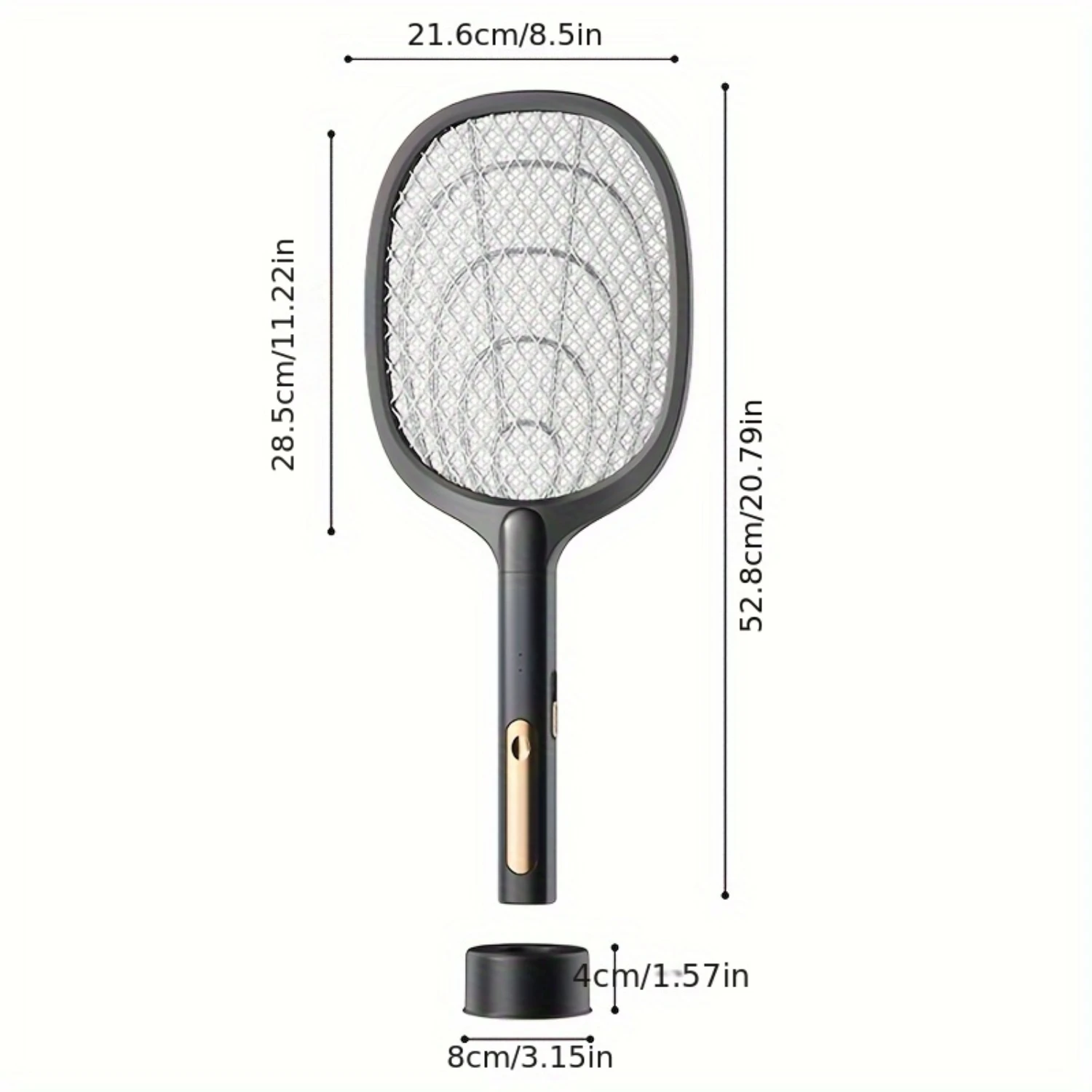 

Rechargeable Handheld Fly Swatter with USB Charging - Light Wave Bug Removal tech