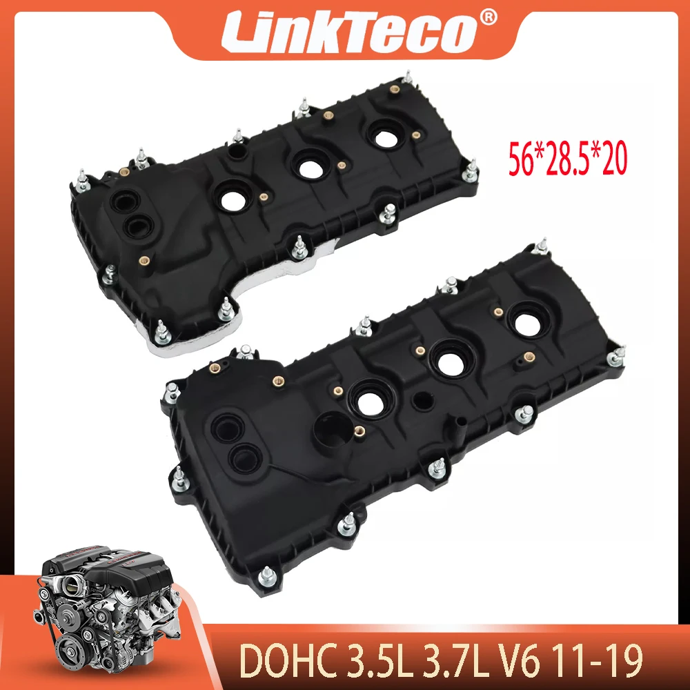Engine Parts Valve Cover Left&Right Fit 3.5L 3.7L V6 DOHC For 11-19 FORD EDGE EXPLORER F-150 FLEX MUSTANG LINCOLN CONTINENTAL