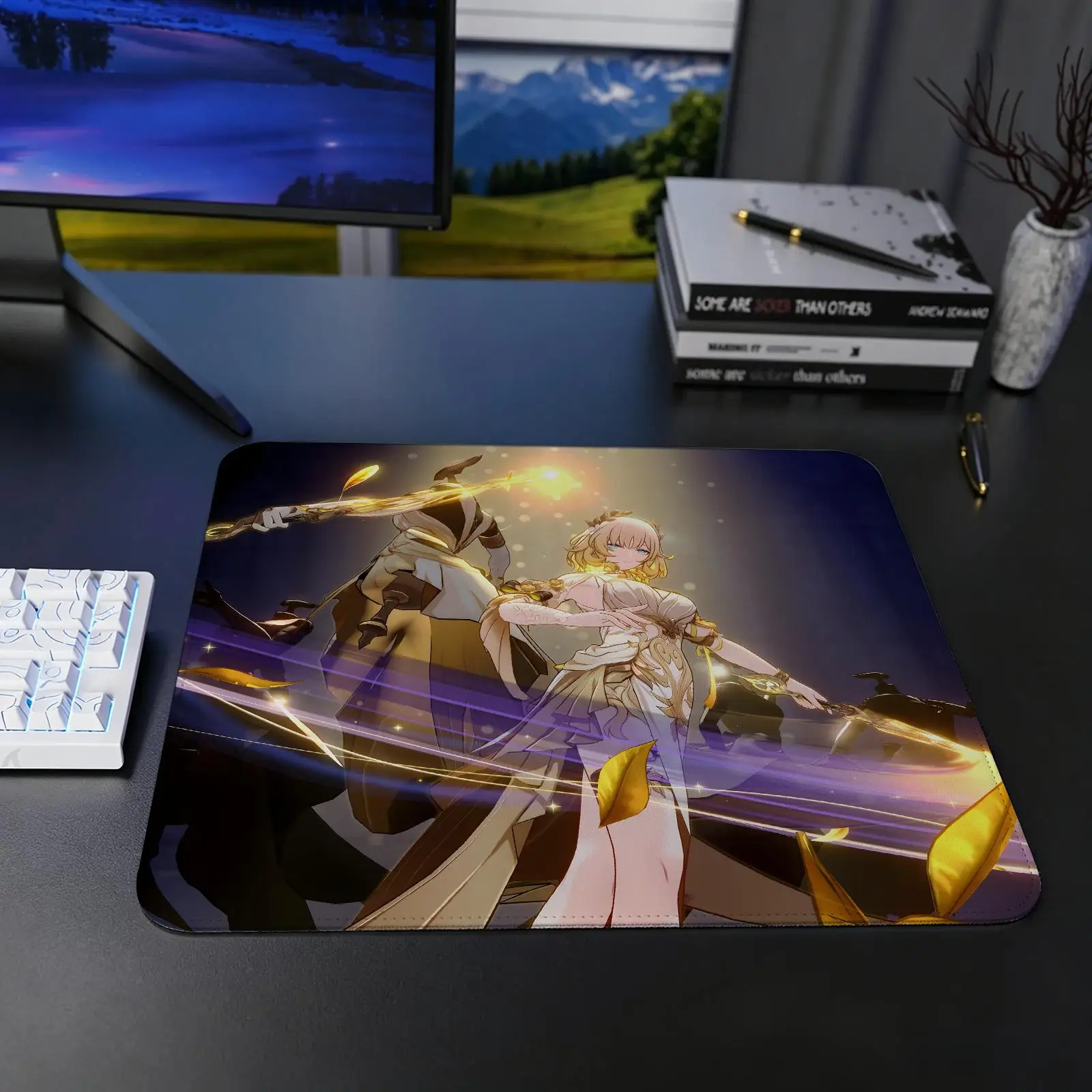 Regular gaming mouse pad S/M/L size Office mouse pad Honkai Star Rail Aglaea Mouse Pads Laptop desk mat Stitched edge mouse pad