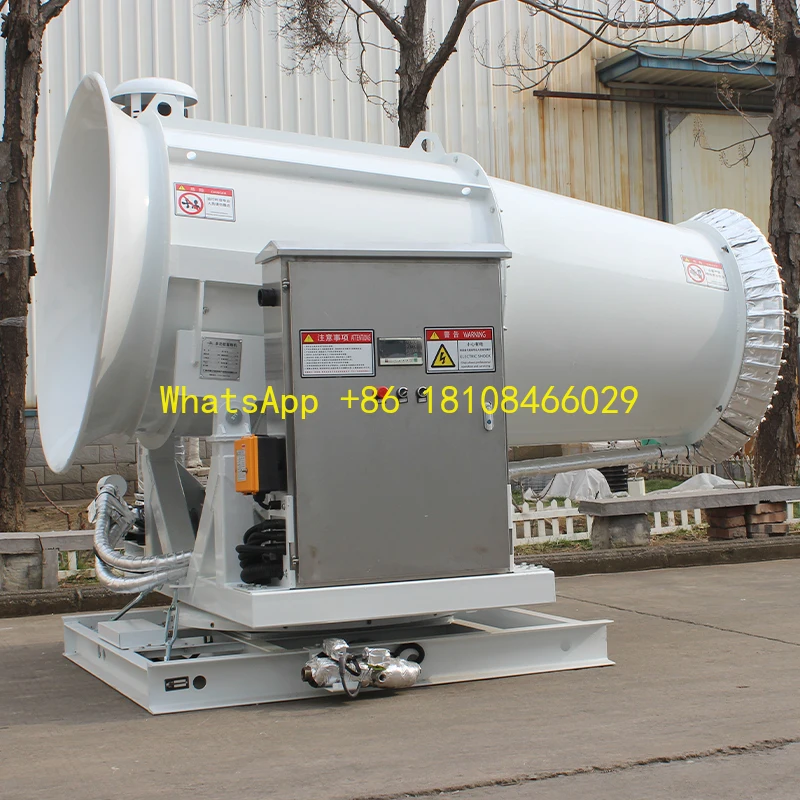 Soluções para controlar a mínima de poeira, supressão de poeira, bomba de água, canhão de neblina, construção, nebulização acionada por vento