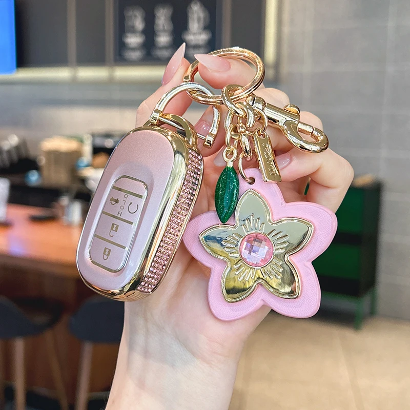 

Suitable for Honda Civic key Shell Key decoration car interior car accessories keychain keycase