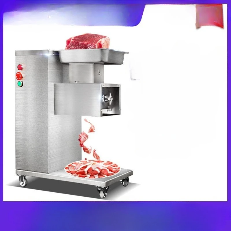 

automatic commercial meat slicer stainless steel electric fresh meat slicing and shredding multi-functional vegetable cutter