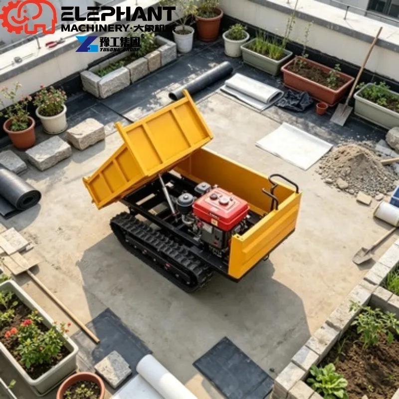 Wholesale Mini Dumper Hot Sale Small Crawler Dump Truck For Home Self Loading Wheel Mini Dumper