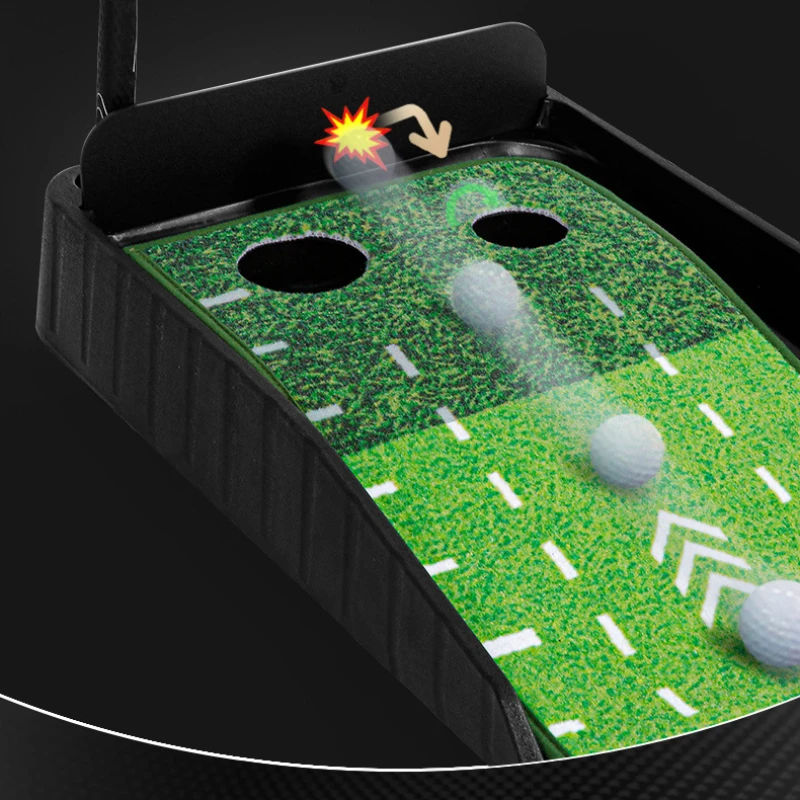 PGM 3M Green Golf Putter Trainer Putting Practice Mat Ball Return Fairway dengan Baffle TL021