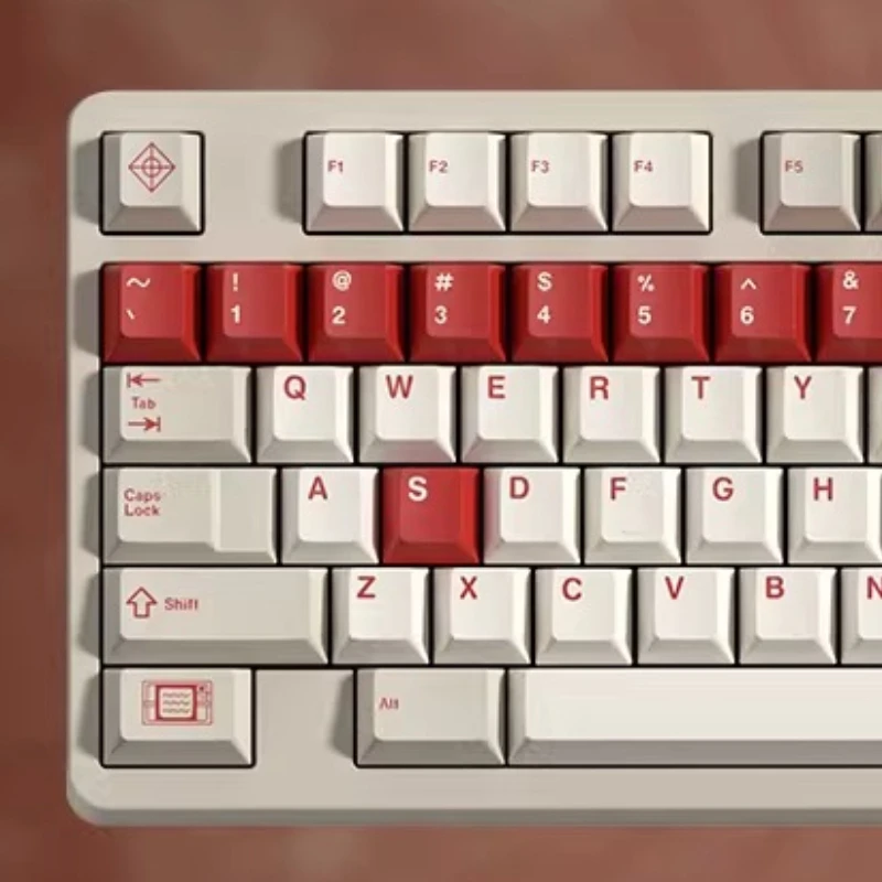 Fuhong Theme Keycaps Set Customized PBT Sublimation Cherry Profile Keyboard Cap for Gaming Mechanical Keyboard Accessories Gift