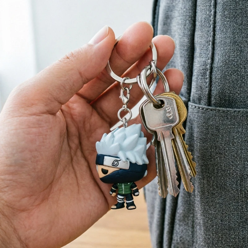 Llavero Coleccionable de Vinilo Funko Pop de Kakashi del Anime Japonés Naruto, Adorno, Regalo Navideño