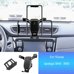 Car Mobile Phone Holder for Nissan Qashqai J11 2008-2022 Smartphone Mount Car Styling Bracket GPS Stand Rotatable Support