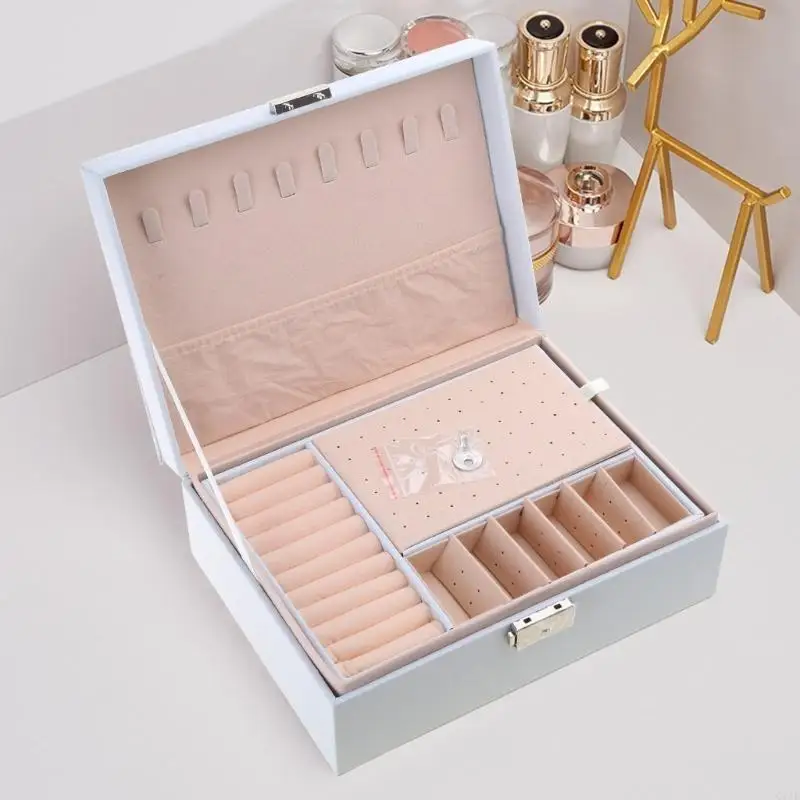 Jewelry Organizers Leather Jewelry Case Jewelry Box PU Material for Necklace