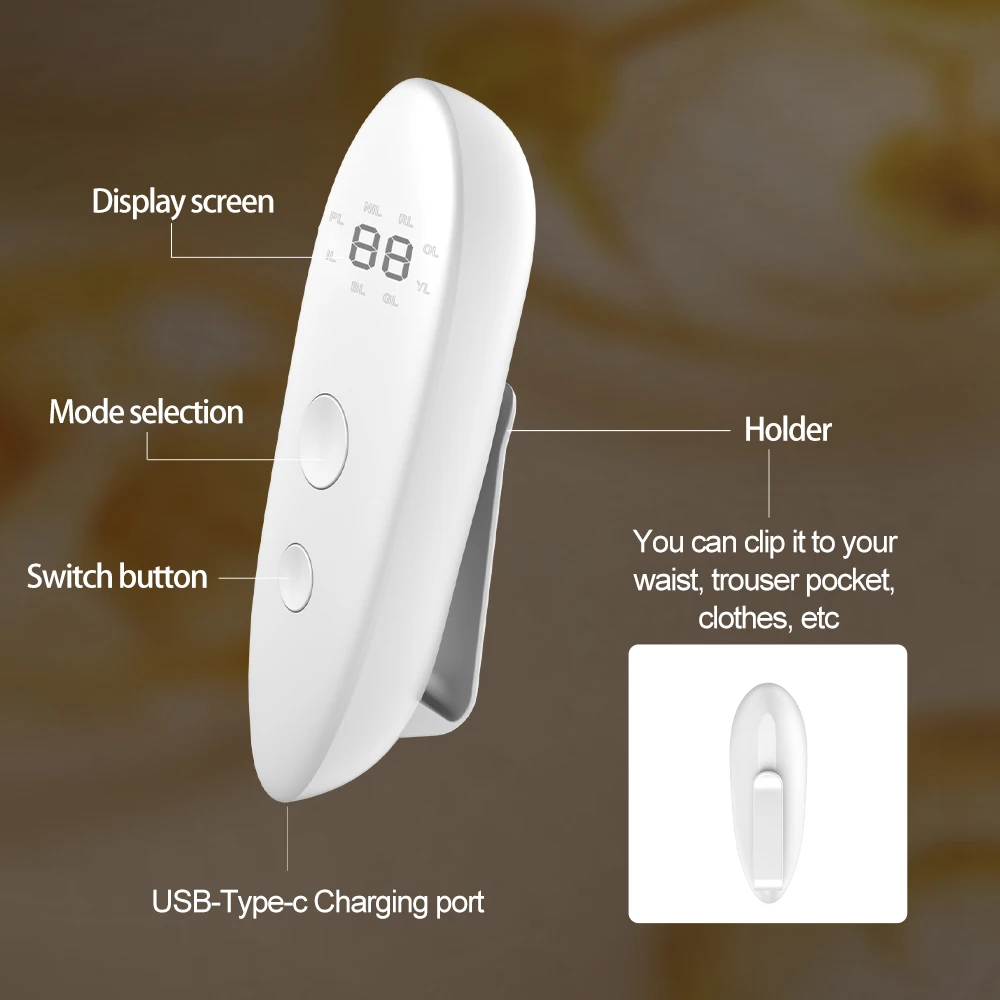 Wireless 8-colour silicone LED face mask, view 6