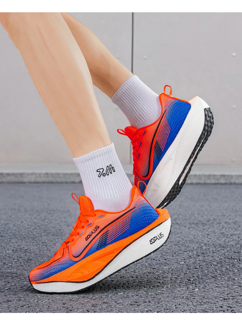 Herren Marathon-Laufschuhe mit Carbonplatte, Spezial-Sportschuhe für Outdoor, Atmungsaktiv, Leicht, Bequeme Damen-Sneaker – Detail 32
