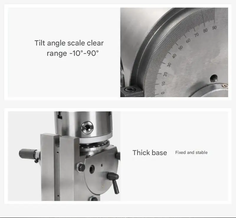 Universal Cast Iron Indexing Head Milling Machine Vertical Horizontal Fast Hand-cranked Manual Indexer Precision Parts Gear