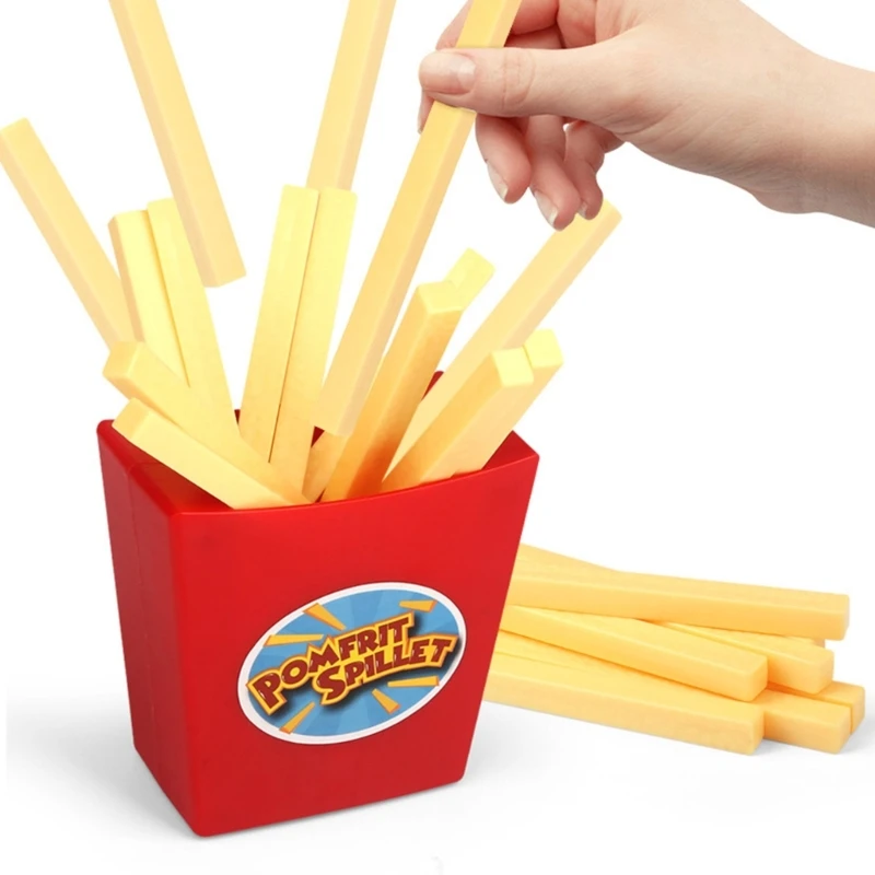 Bounce French Fries Flying Potato Chips Mainan Hiburan untuk Dewasa dan Anak-Anak