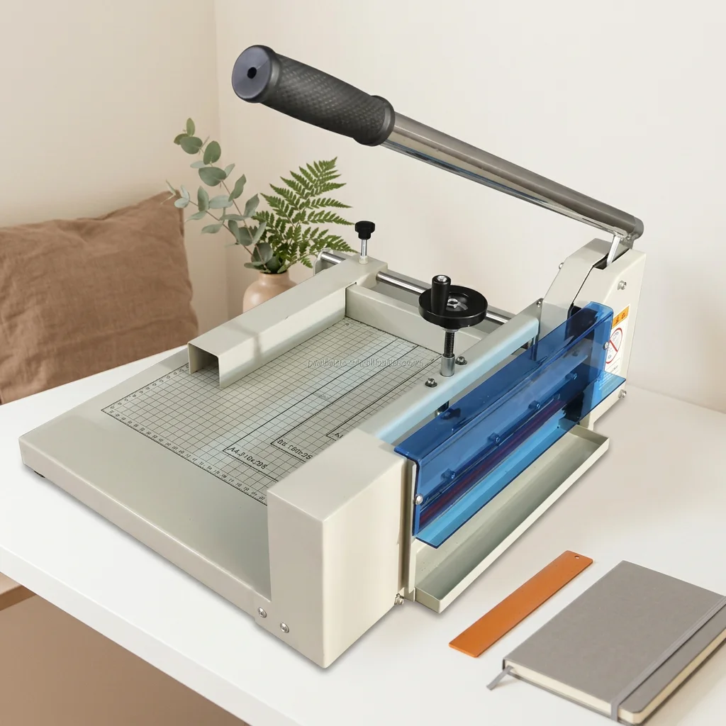A4 Professional Manual Guillotine Paper Cutter Wide Application For Home Office Printing And Advertising Shop
