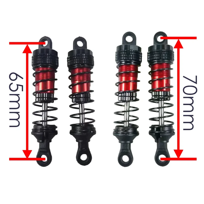 Amortecedor atualizado para carro de RC, SCY 16101 16102 Pro Wltoys 124008 124017 MJX Hyper Go 16207 16208 16210 14301 14210