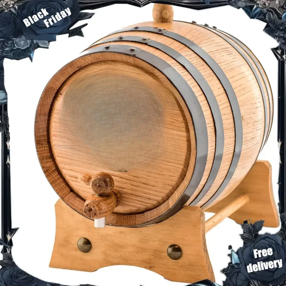 

Personalized - Custom American White Oak Aging Barrel | Age your own Whiskey, Wine, Rum, Tequila, Beer