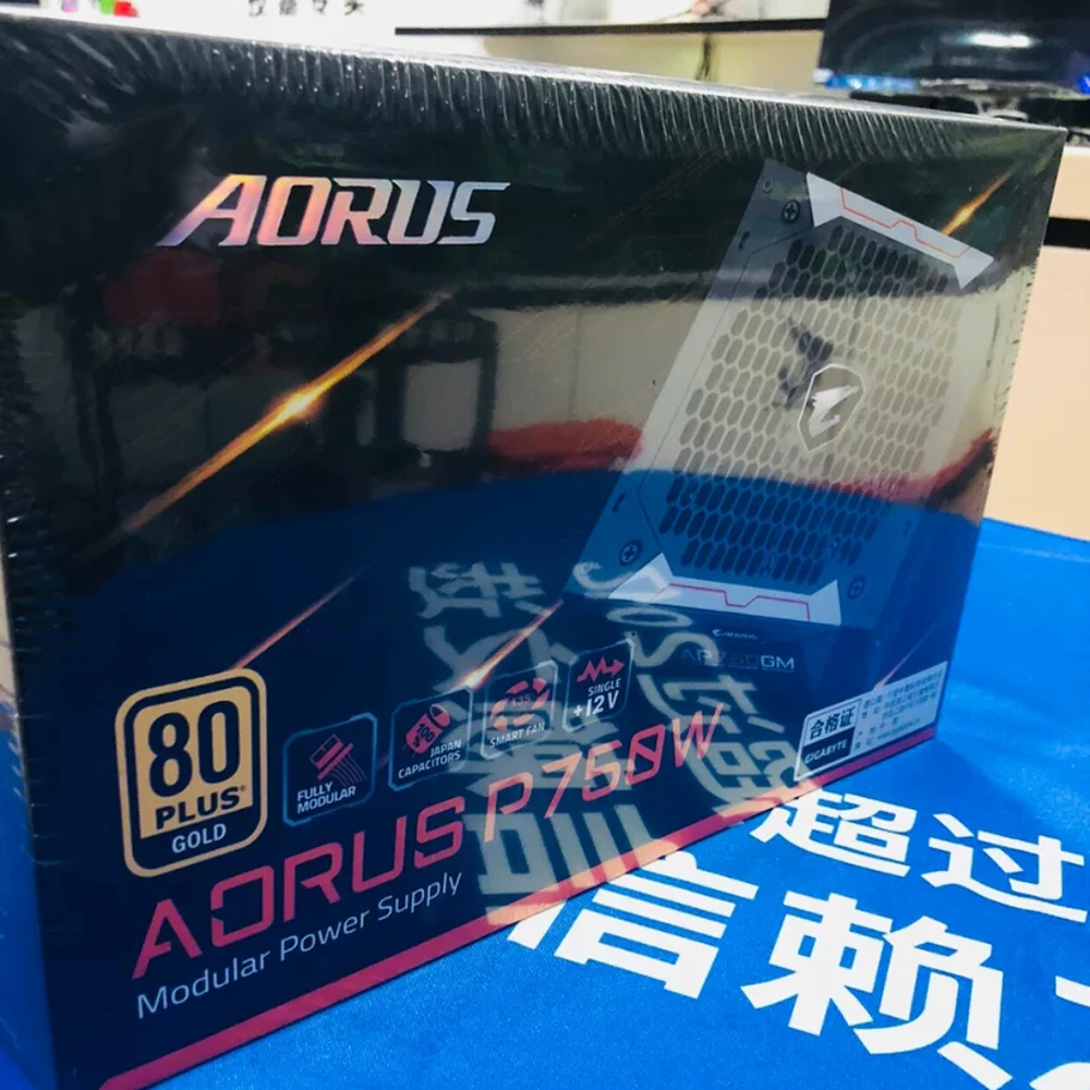 GP-AP750GM 750 Вт для Gigabyte AORUS P750W AP750GM 80PLUS Gold ATX 12 В блок питания работает отлично, быстрая доставка, высокое качество