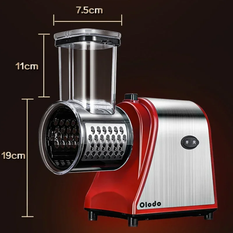 เครื่องหั่นที่ตัดผักไฟฟ้าอเนกประสงค์สำหรับบ้านขนาดเล็กเครื่องหั่นเชิงพาณิชย์เครื่องใช้ในครัว